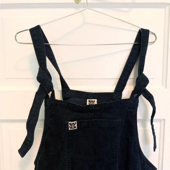 Lucy & Yak Dark Blue Corduroy Dungaree - Picture 2 of 6